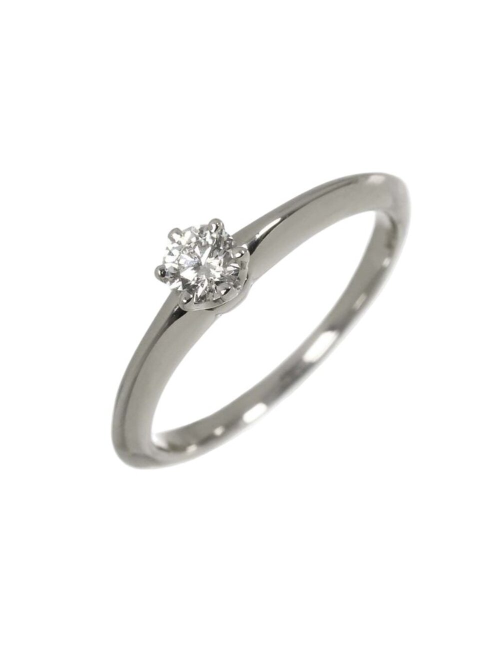Tiffany & Co Solitaire Diamond Ring Platinum